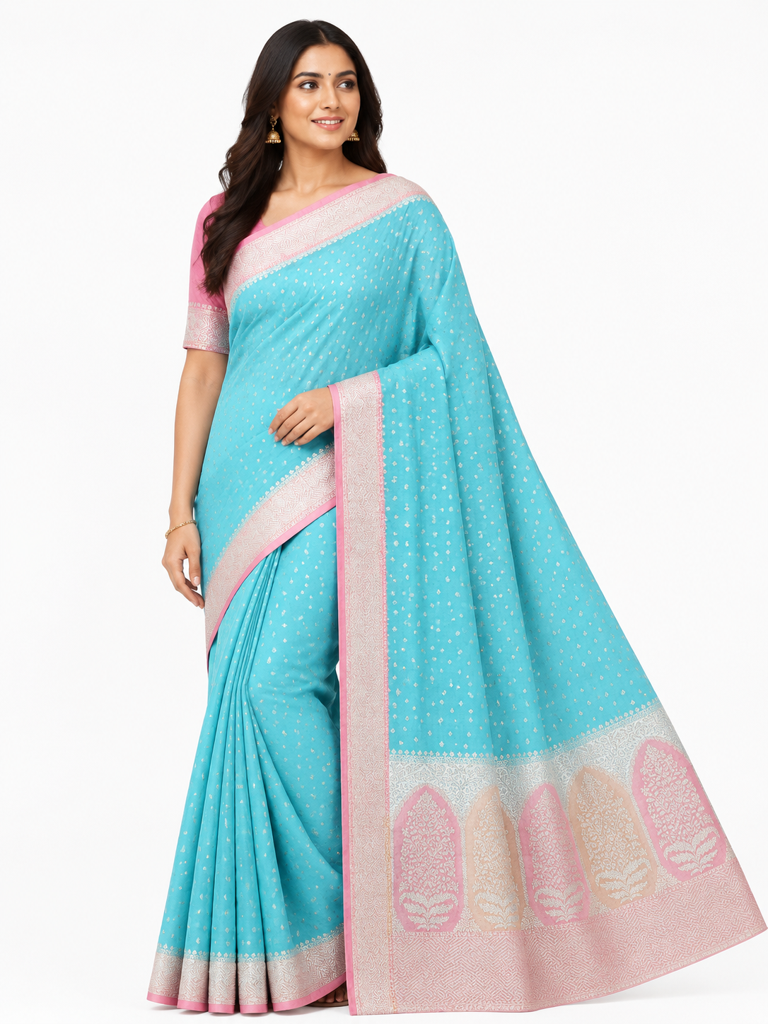 Pure Banarasi Jorget Saree