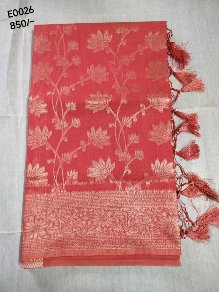Linen saree