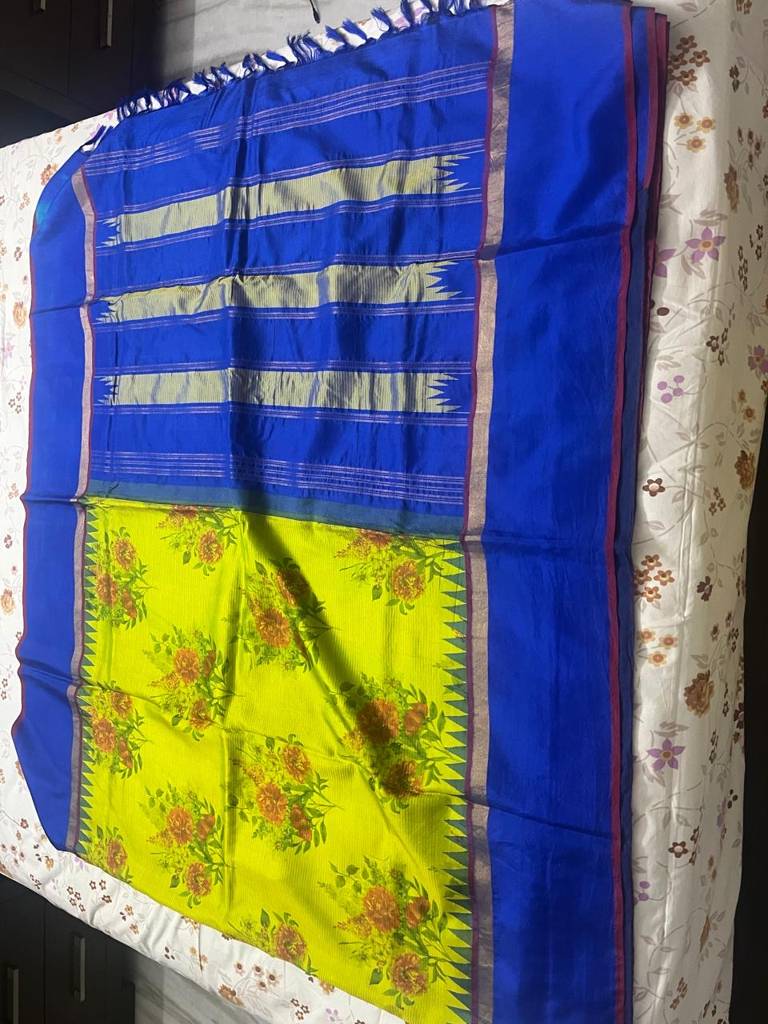 Digital Print Pattu saree