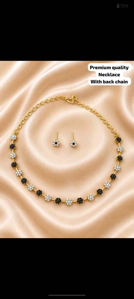 Pushparaaga necklace