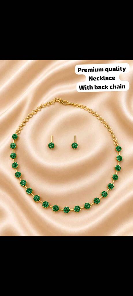 Pushparaaga necklace