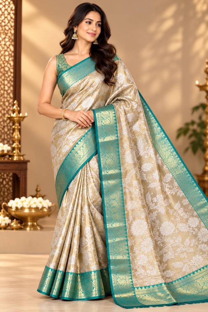 Tissue Gold kanchi pattu saree