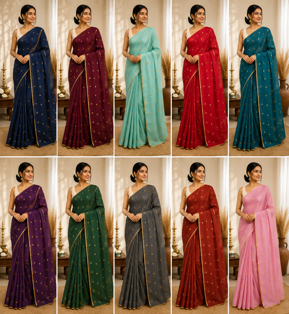 Varasal butta masarsi Cotton sarees
