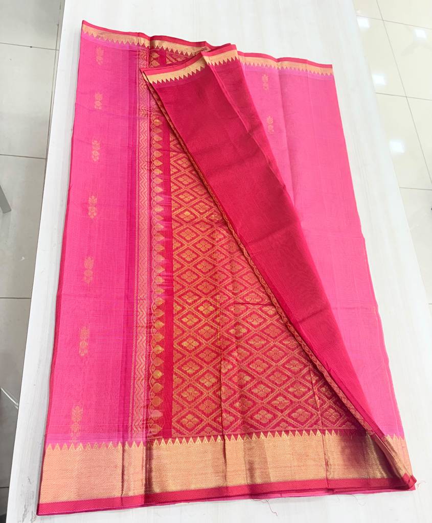  Mangalagiri Pattu 150 Temple Border Saree ✨ 